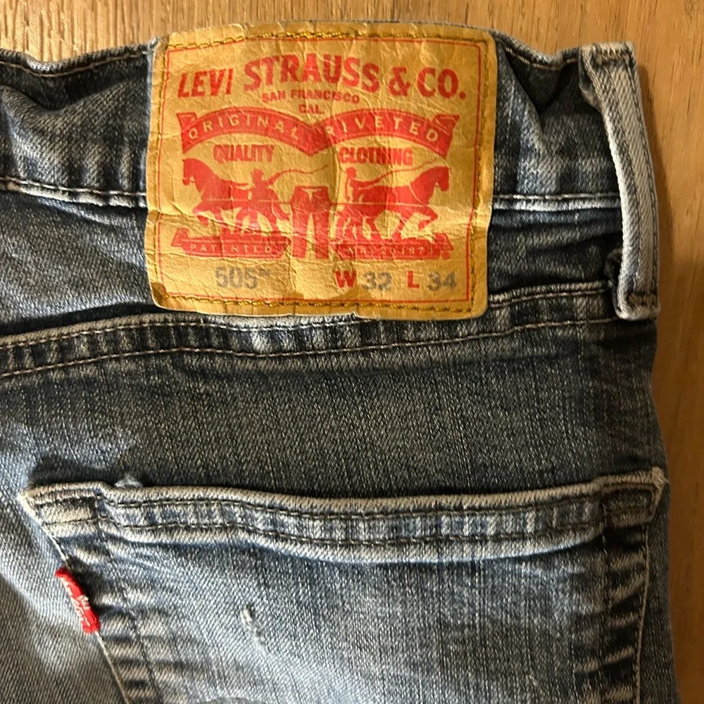 Levi’s Strauss Men's Blue Straight-Leg Jeans W32 L34 98% Cotton